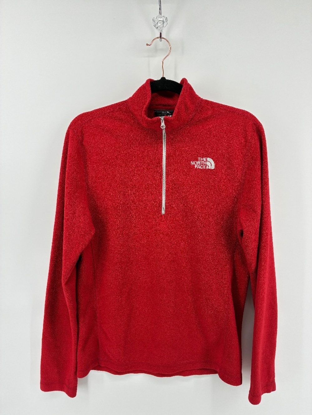 The North Face Men's Quarter Zip-Up Red Sweater